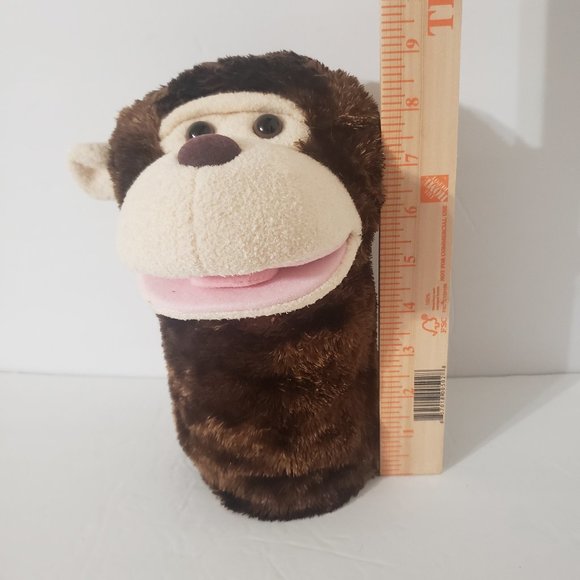Aurora Monkey Hand Puppet 9" - Picture 4 of 9